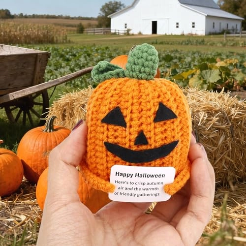 Pumpkin Crochet Pumpkin Doll 9.5 cm Handmade