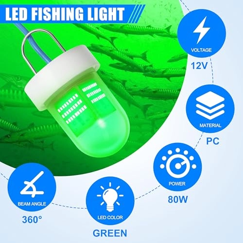 Underwater Fishing Light - 80W 40000 Lumens