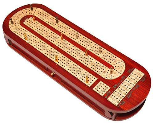4 Track Cribbage Board - Alphabet E Shape Track Wood