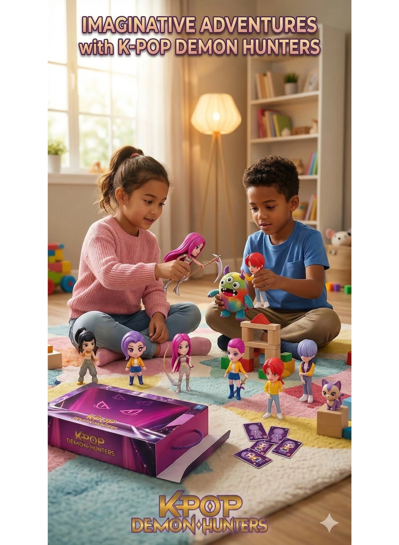 K-Pop Demon Hunters - 3+ Years 6pcs Pack (10 cm) (R1134)