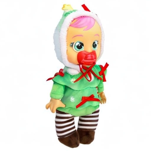 Noelle Baby Doll - 9" Cries Real Tears Christmas Pajamas Ages 18+