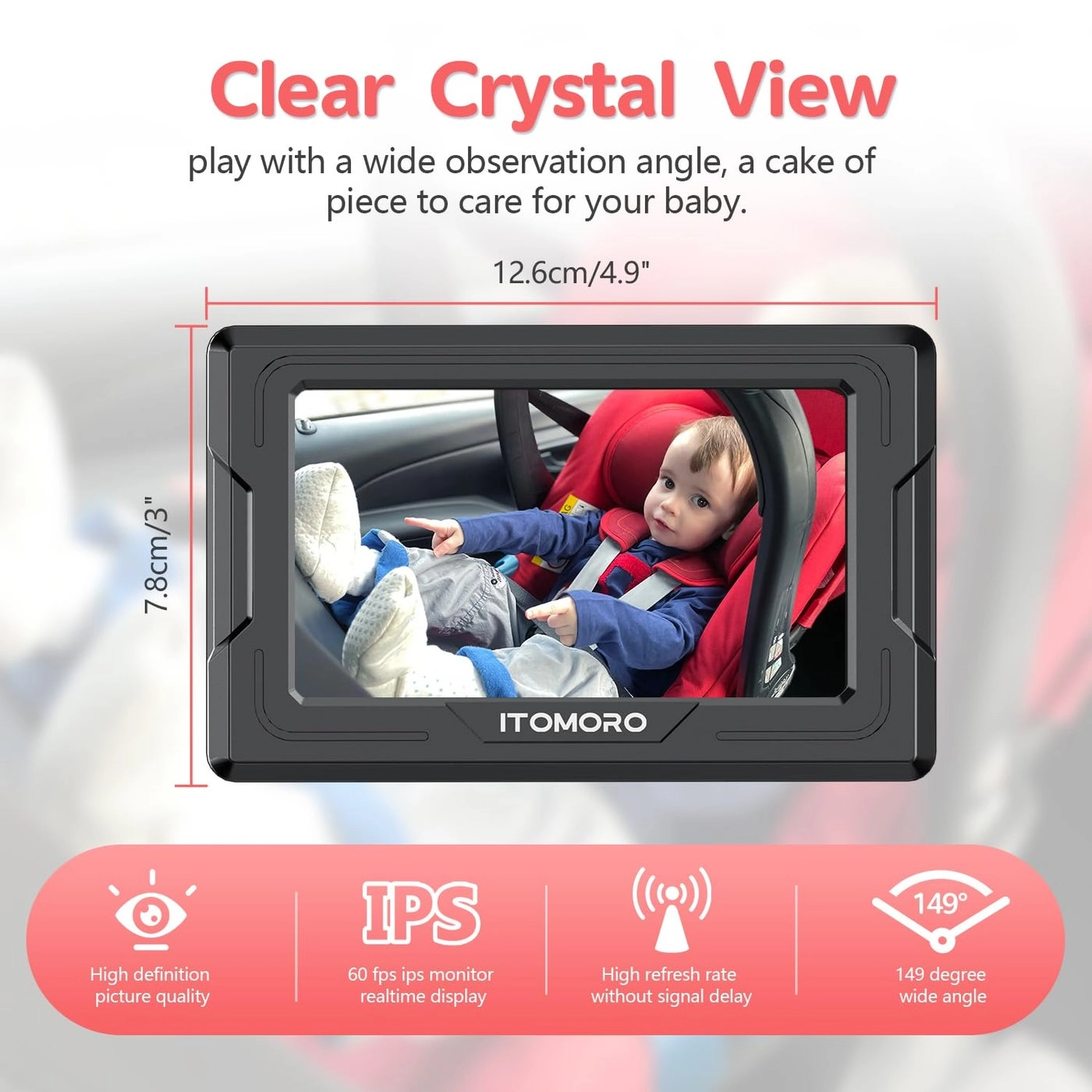 Wireless Baby Car Camera - 43inch