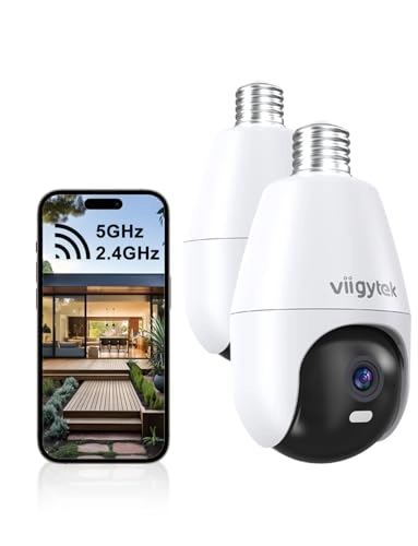 Light Bulb Security Camera 2K