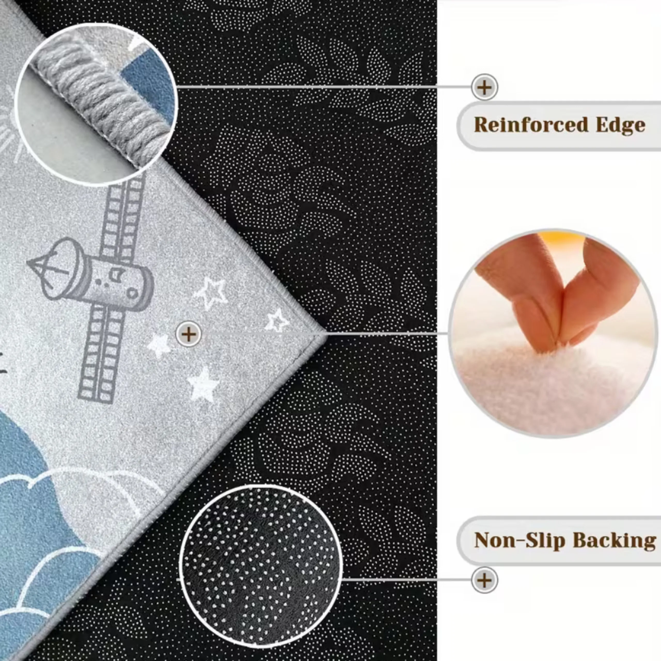 Space Cushion Play Mat - Suitable for 0 month and above
