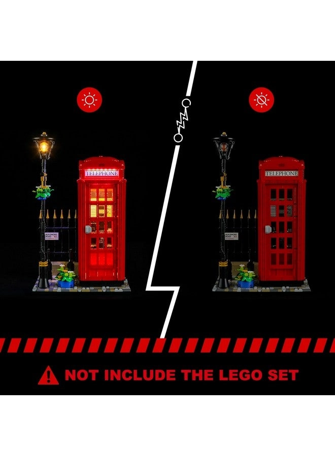 Light Kit for LEGO 21347 London Telephone Box - Compatible with LEGO Ideas Building Set