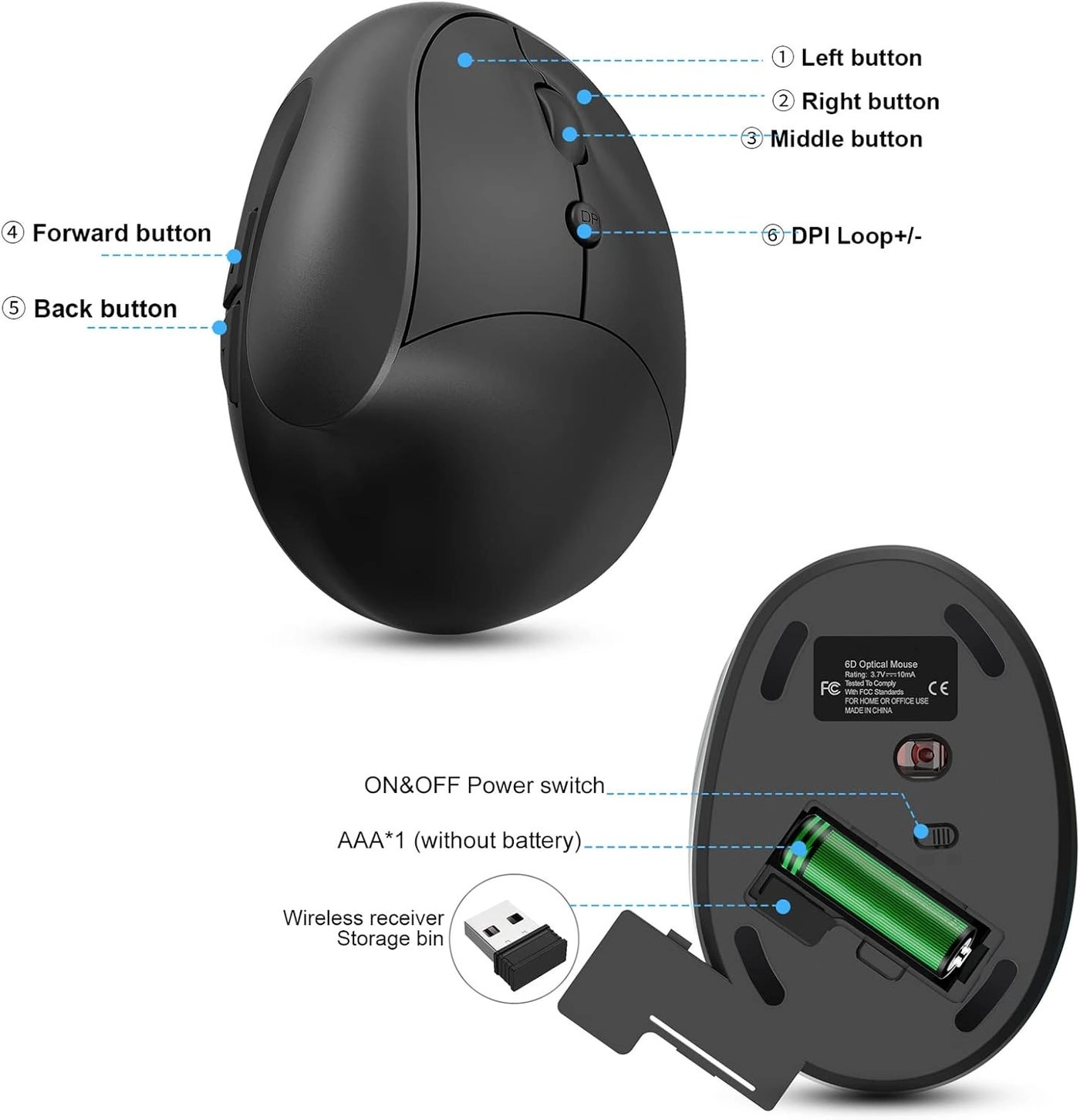 Wireless Vertical Mouse