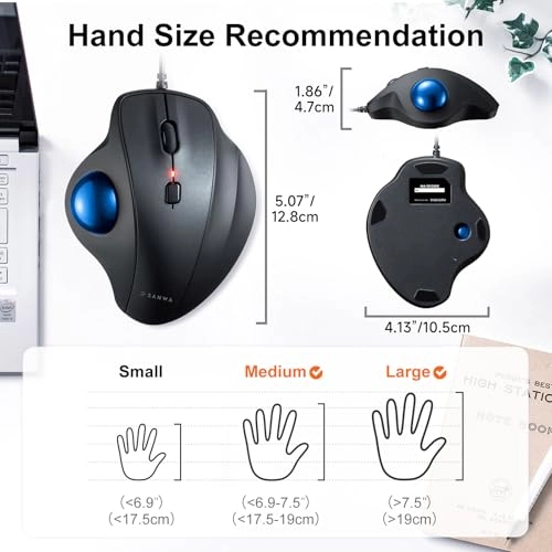 Ergonomic Trackball Mouse - USB