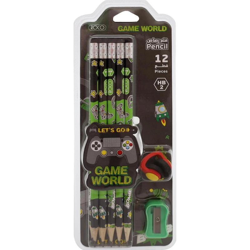 Roco Game Over Stationery Set - 12 Pieces
