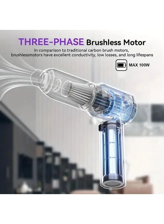 4-in-1 Wireless Handheld Vacuum Cleaner - 2000mAh