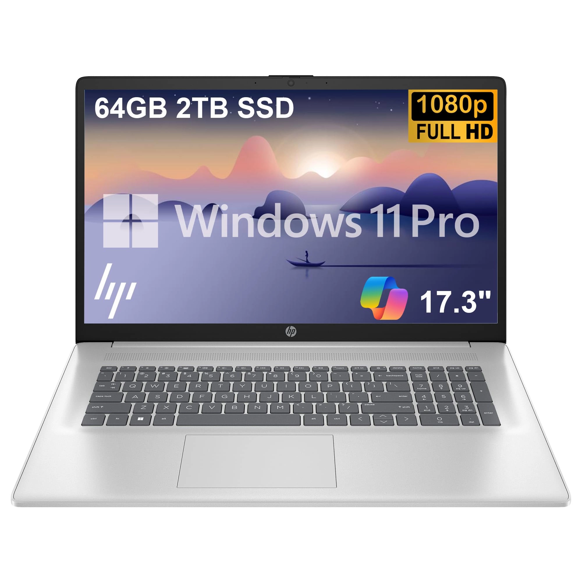HP Laptop 17 - 17.3'' Ryzen 5-7430U 32GB DDR4 1TB SSD