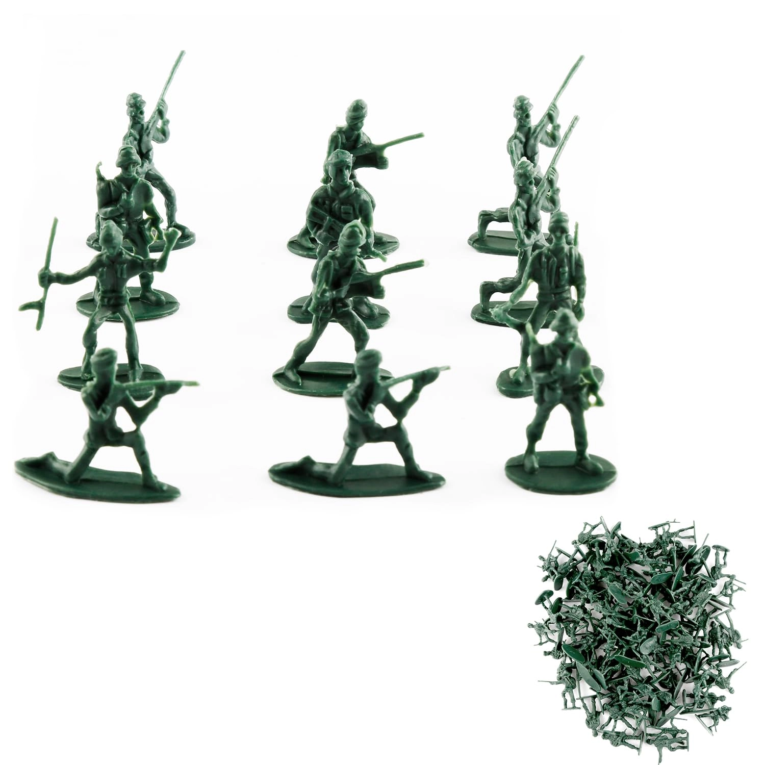 Rumyve Plastic Toy Soldiers - Soldier 100pcs