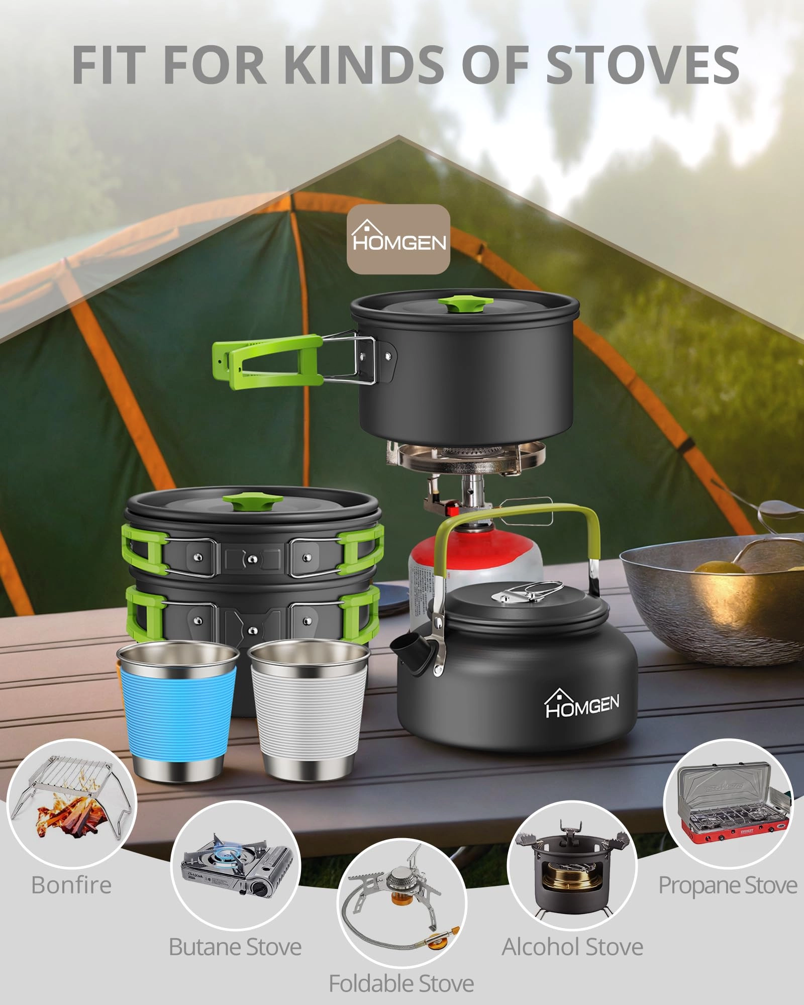 Camping Cooking Set - 12 piece(s)