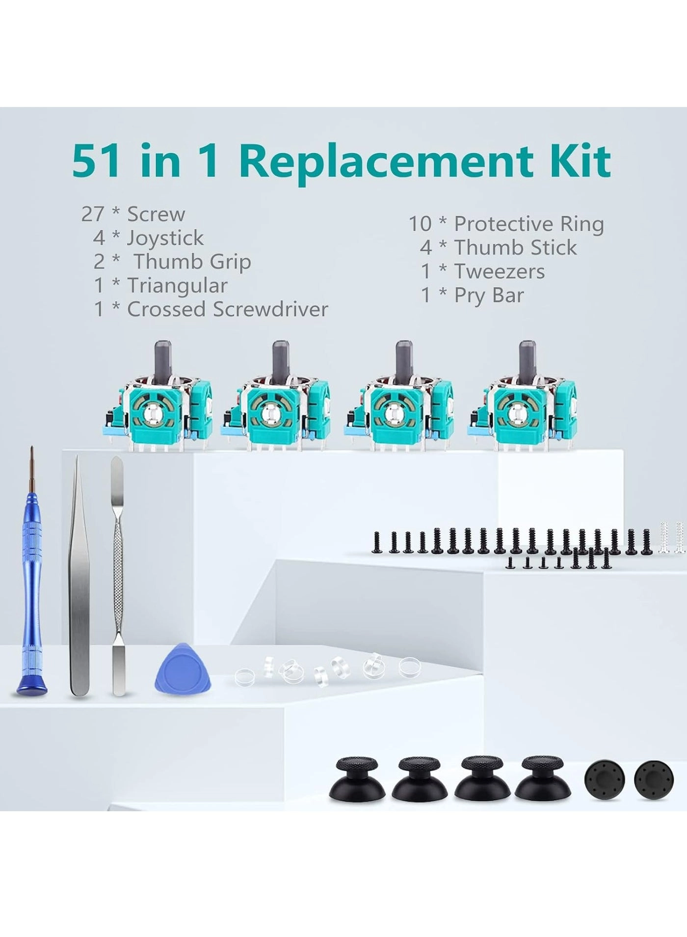 3D Joystick Replacement Kit - PS5 PS4 Switch Xbox