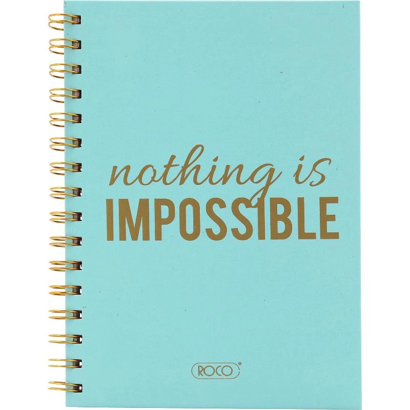 Notebook 19 X 26 cm Spiral - Grid 100 Sheets