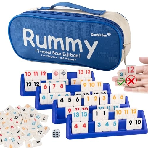 Doublefan Rummy Cube - Mini 106 Tiles Portable Bag