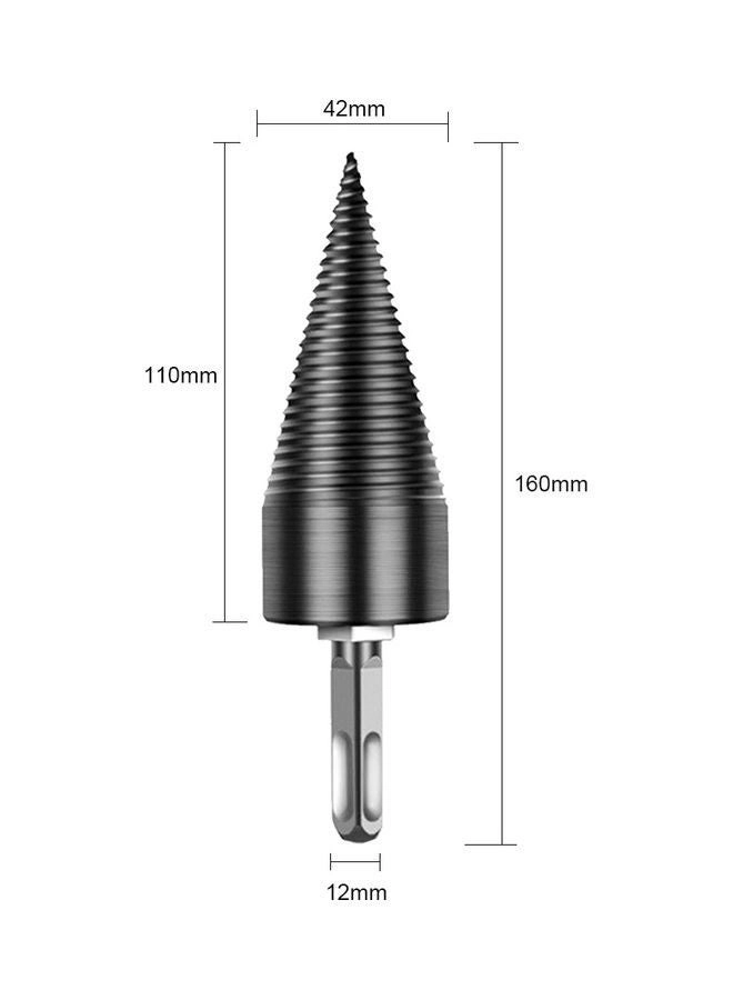 Square Shank Firewood Log Splitter Drill Bit - carbon steel 1 piece