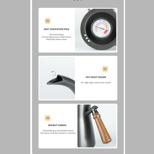Kettle with Thermometer - 850ml