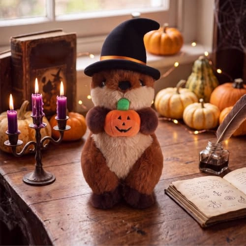 Sea Otter Pumpkin Witch Hat - 25 cm