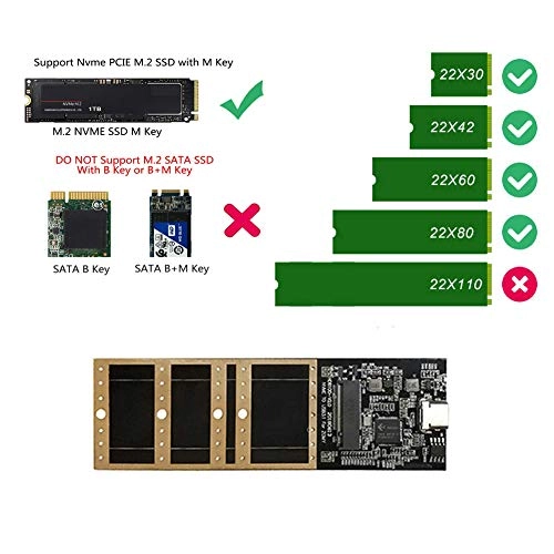 M.2 NVME to USB3.1 Type-C GEN2 Enclosure
