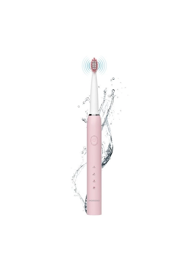 Porodo W-Sonic Electric Toothbrush - 100 Days Battery Life IPX7 19000 Stroke/Minute