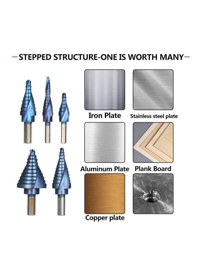 Drill Bit Set - Steel 5-Piece