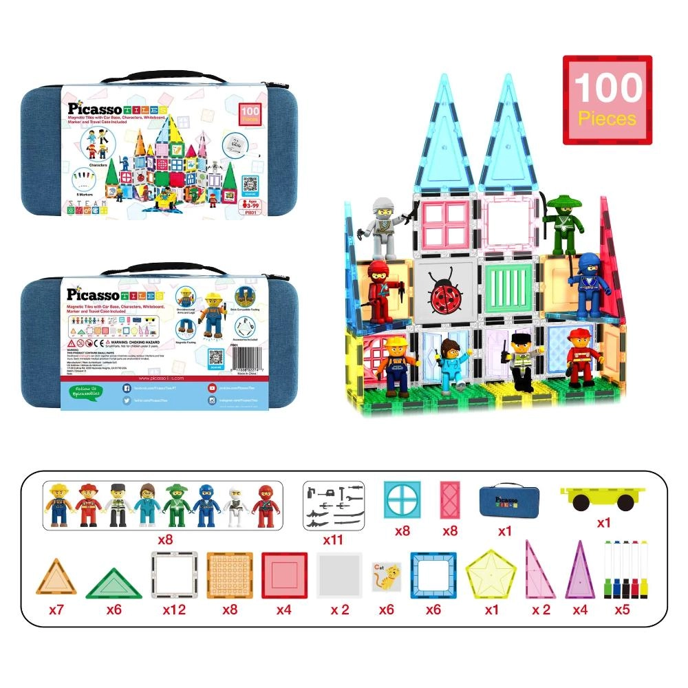 Magnetic Building Blocks - 100pcs