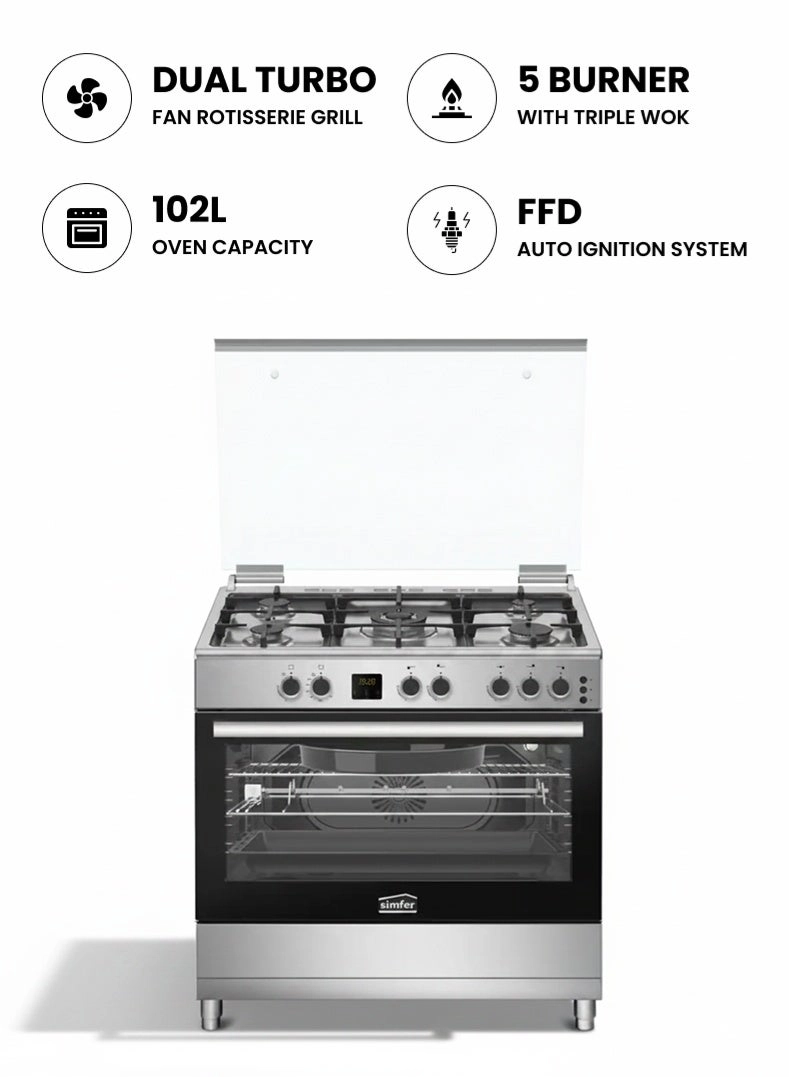 Simfer SMF9069GCH-N GAS Cooker