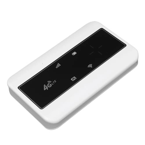 Easy SIM Compatibility 4G LTE Handheld Wi-Fi Router - 2100mAh White