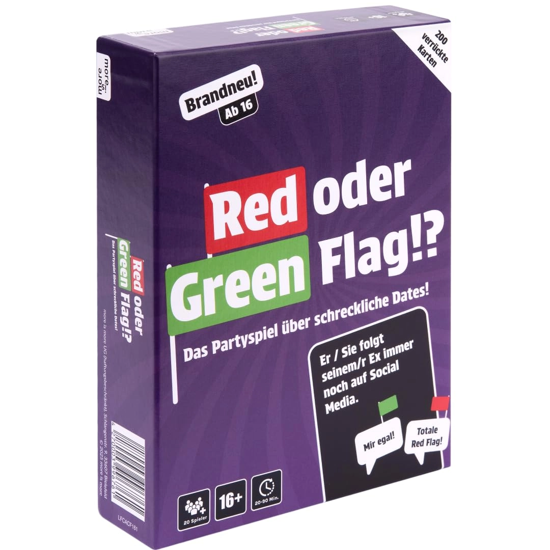 more is more Red or Green Flag!? - The Party Game Card Game