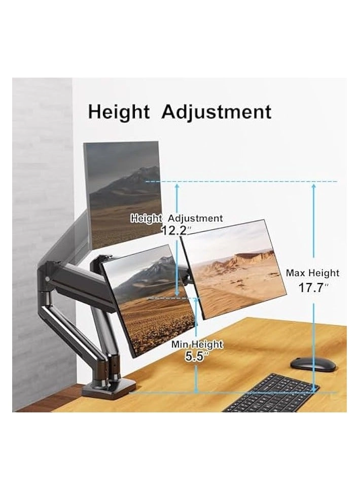 Dual Monitor Mount - 2 Monitors 32 inches 75mm or 100mm