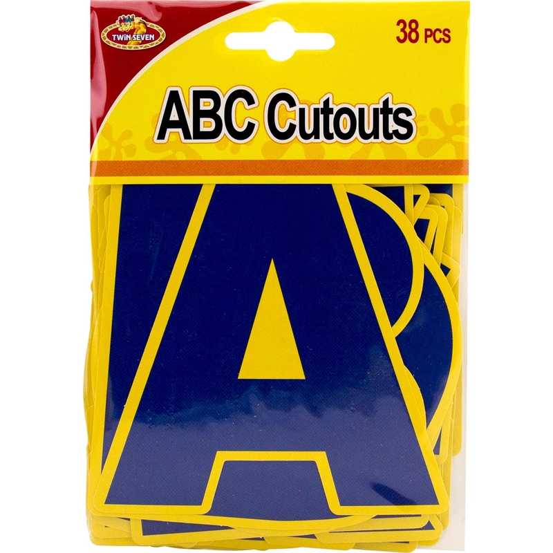 Non Branded Alphabet Cutouts - PVC Material 38 Pieces