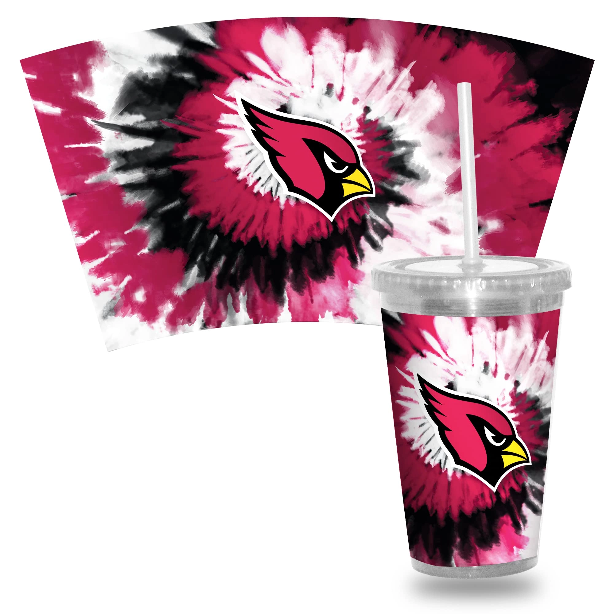 NFL Football Metallic Tie Dye Tumbler - 473ml