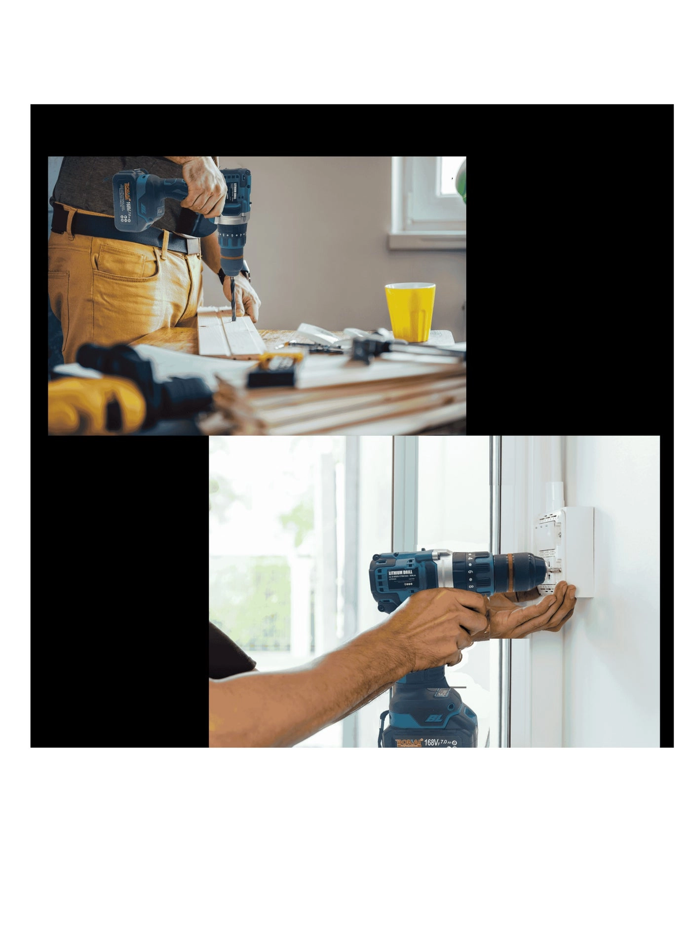 168VF Lithium Electric Drill - 168 Ampere-hour