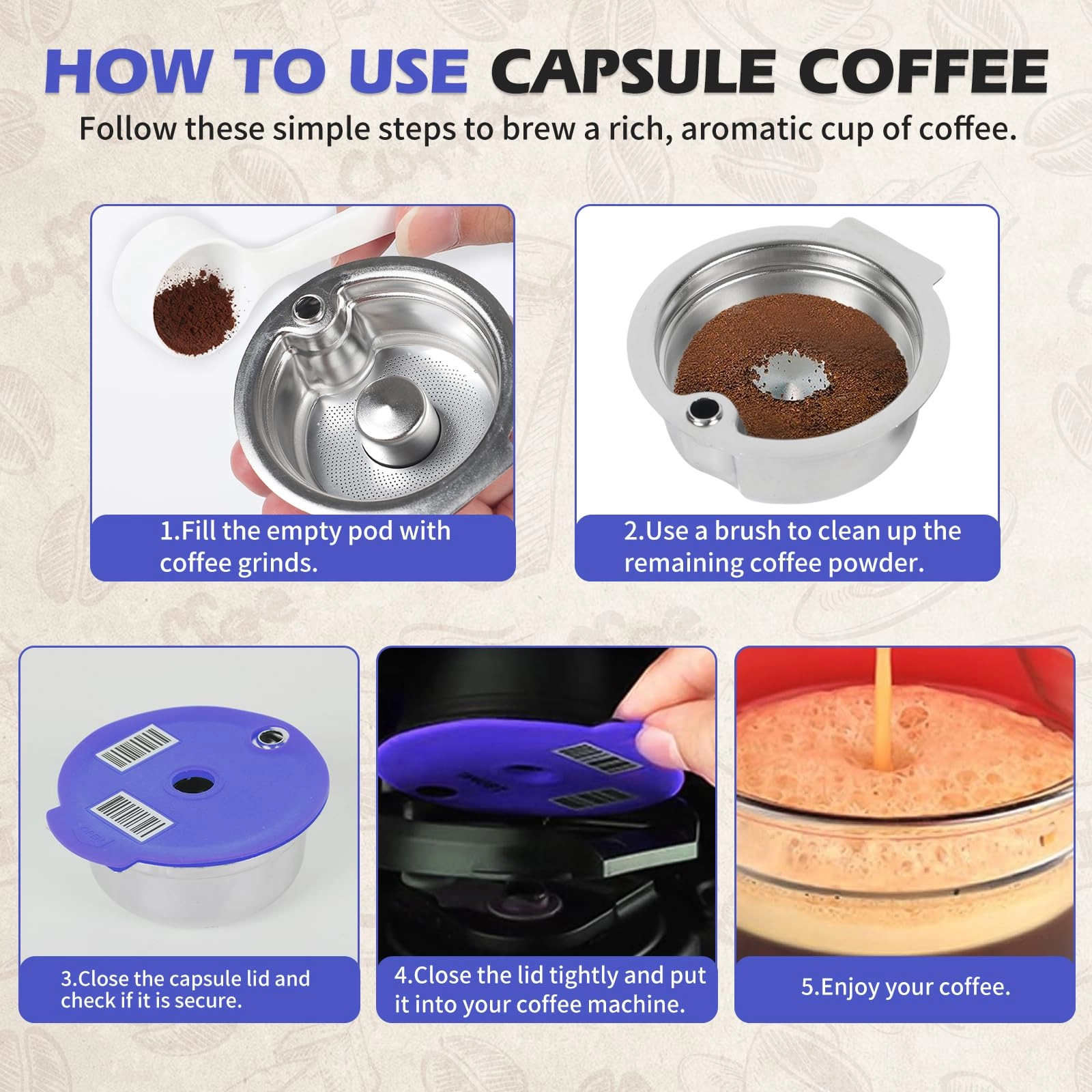 Reusable Coffee Pods - 220ml