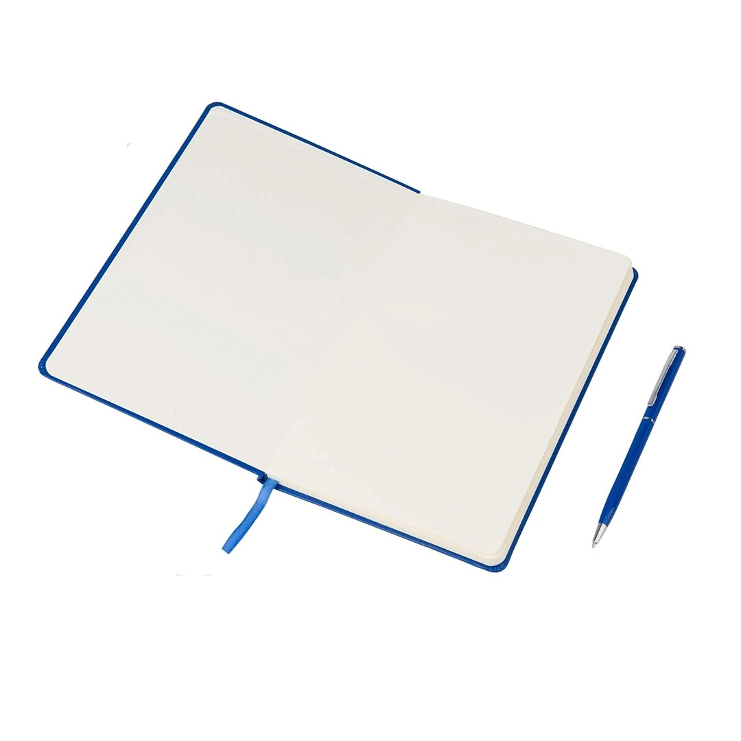 Soft Touch Hardcover Notebook and Pen Set A5 Hardcover - Lined 80 Sheets