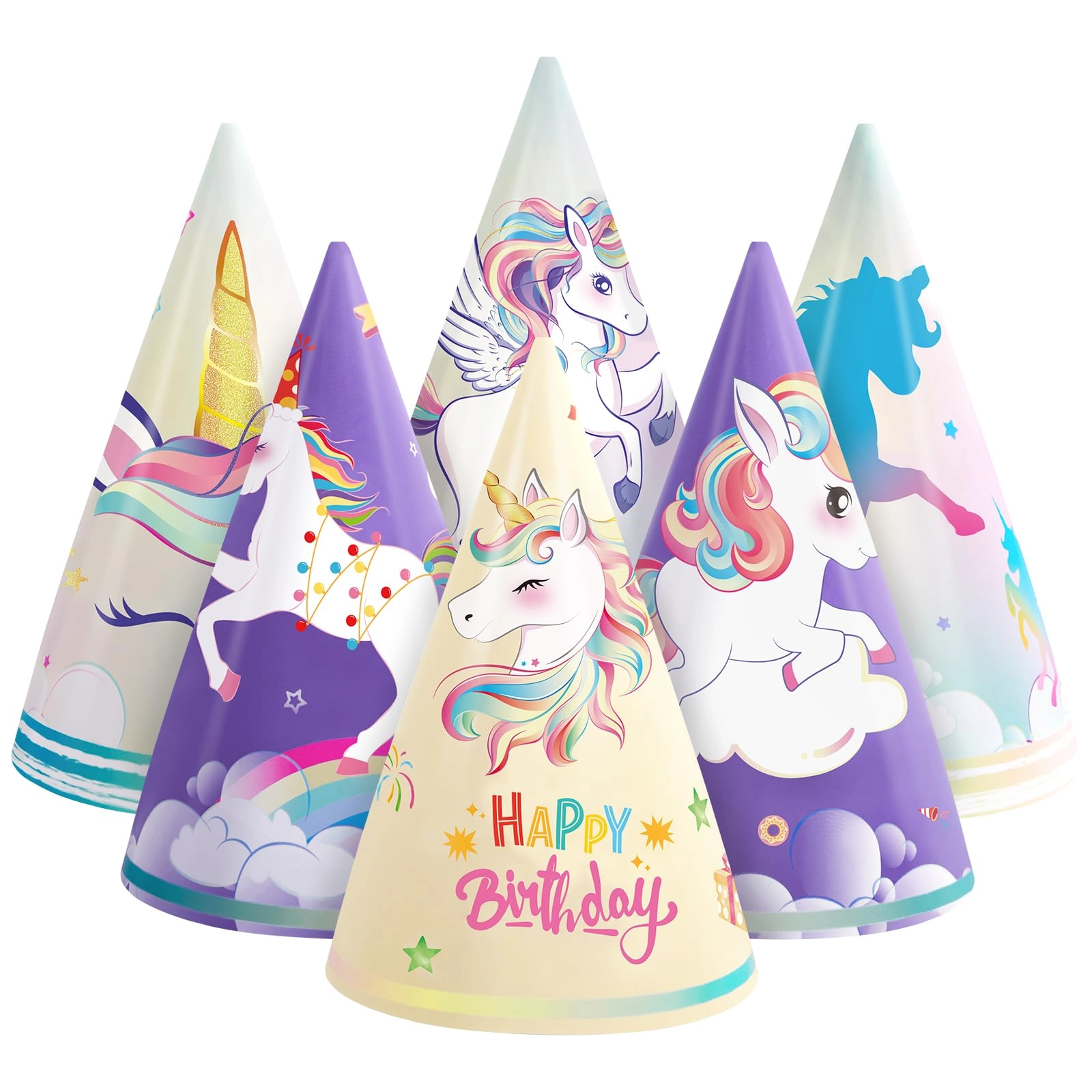 Wernnsai Birthday Party Hats - 12 Pcs Baby Shower