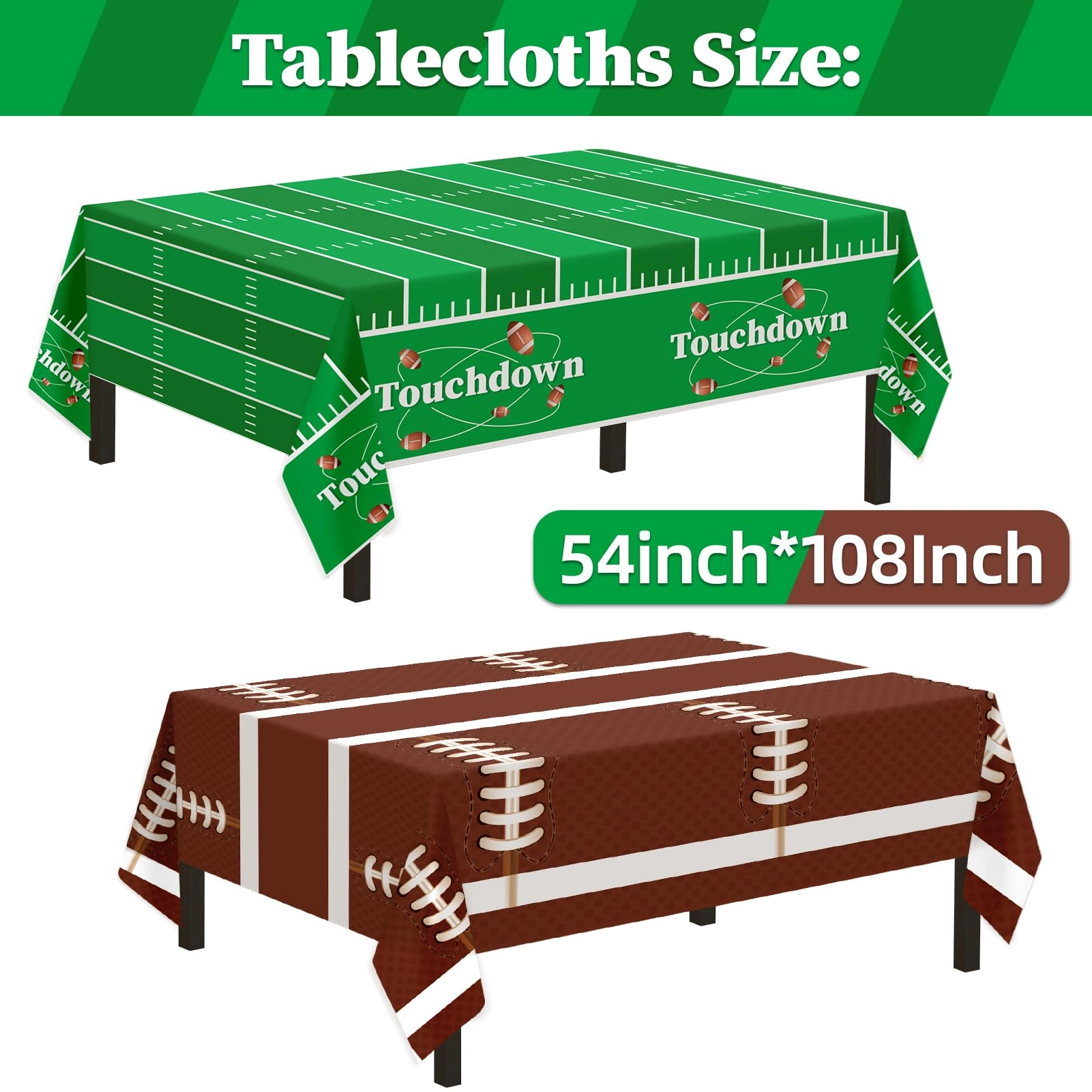 Football Party Supplies Set - 133Pcs Birthday Party