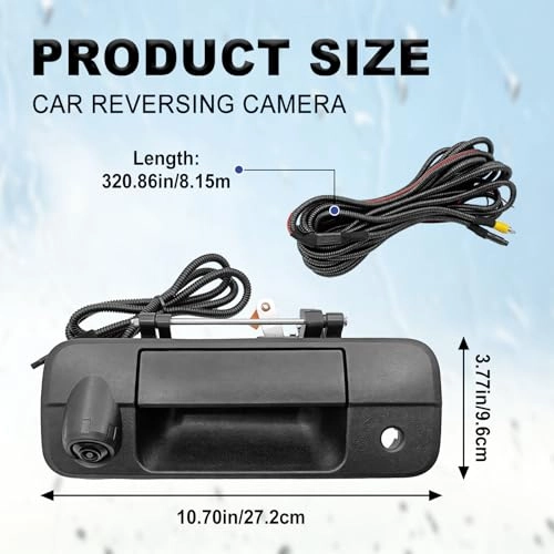 Tailgate Handle Backup Camera - HD Night Vision RCA 720P