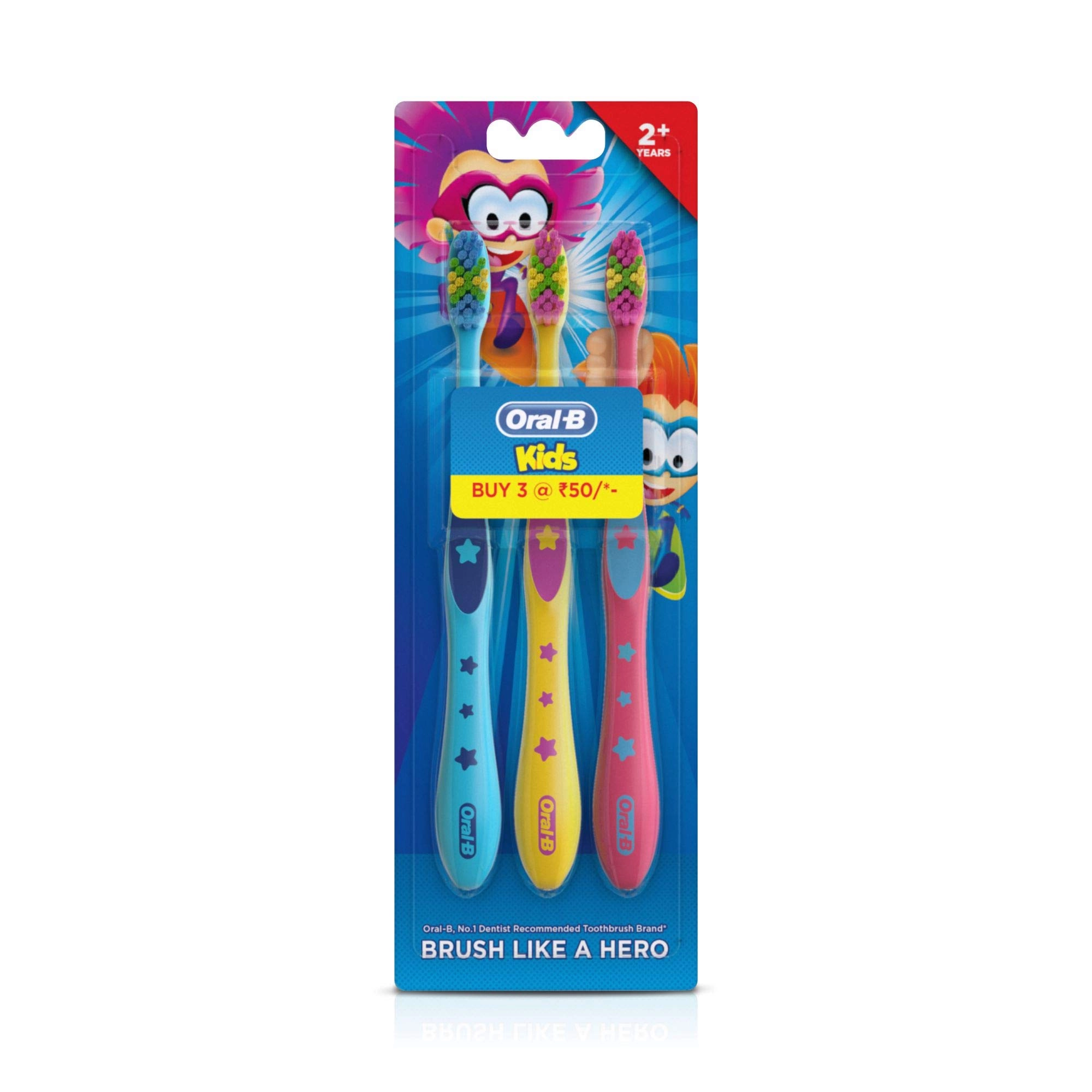 Procter & Gamble Kids Toothbrush - Extra Soft 3-Piece Pack