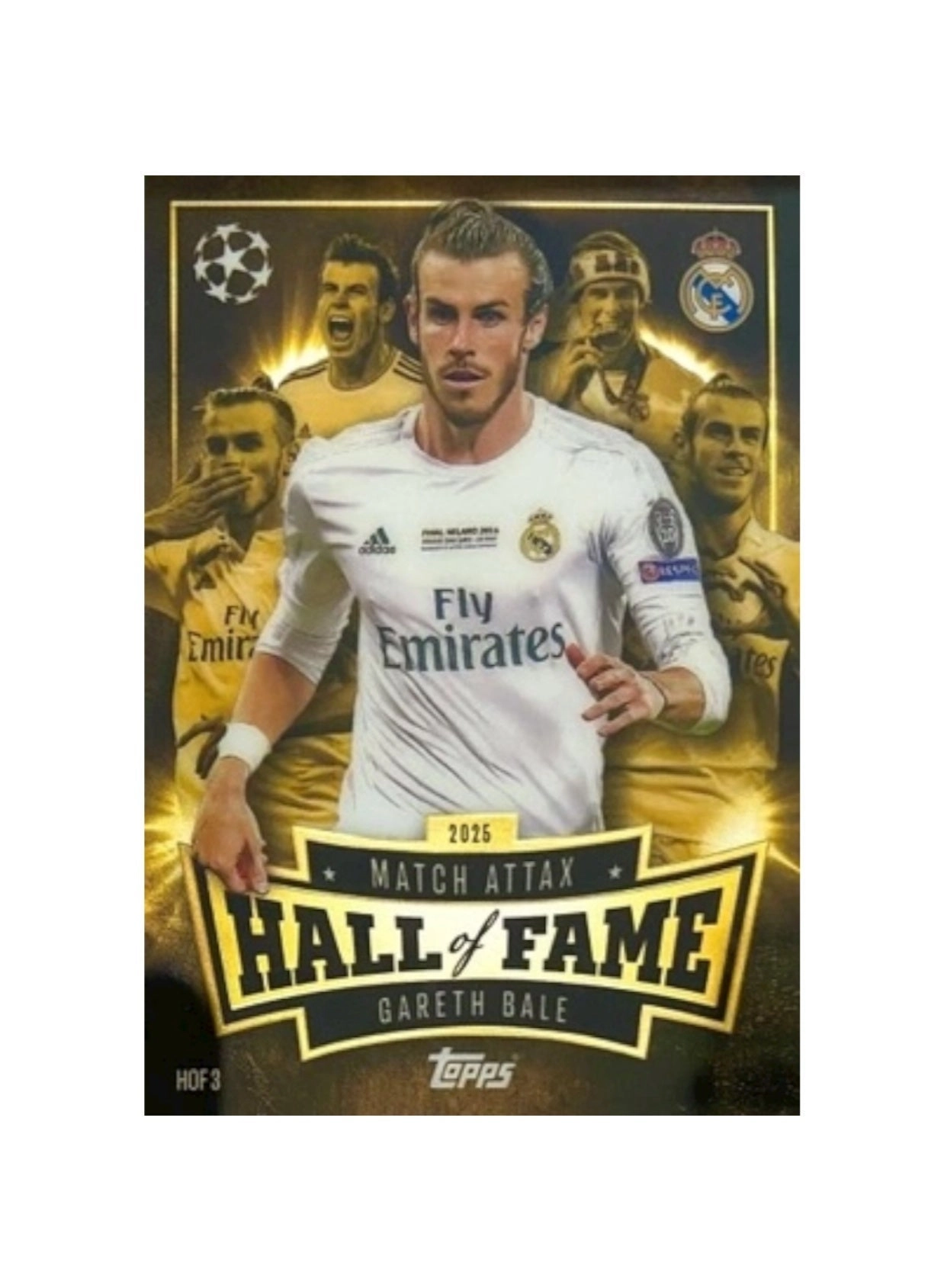 Gareth Bale - Hall of Fame - 1pcs + Bonus football trading cards - 40pcs
