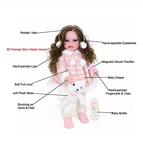 Toddler Girl I Love Bear 55.88 cm Plush