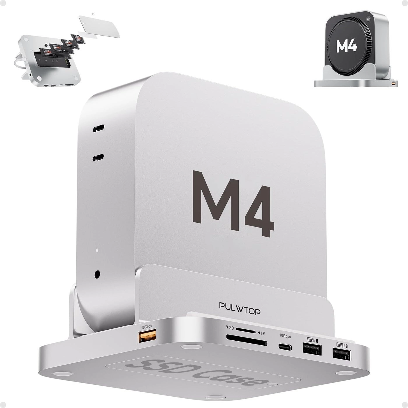 Mac mini M4 Dock - 4TB M.2 HDMI 4K 60Hz