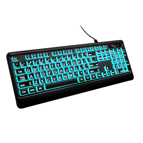 LARGE PRINT BACKLIT KEYBOARD