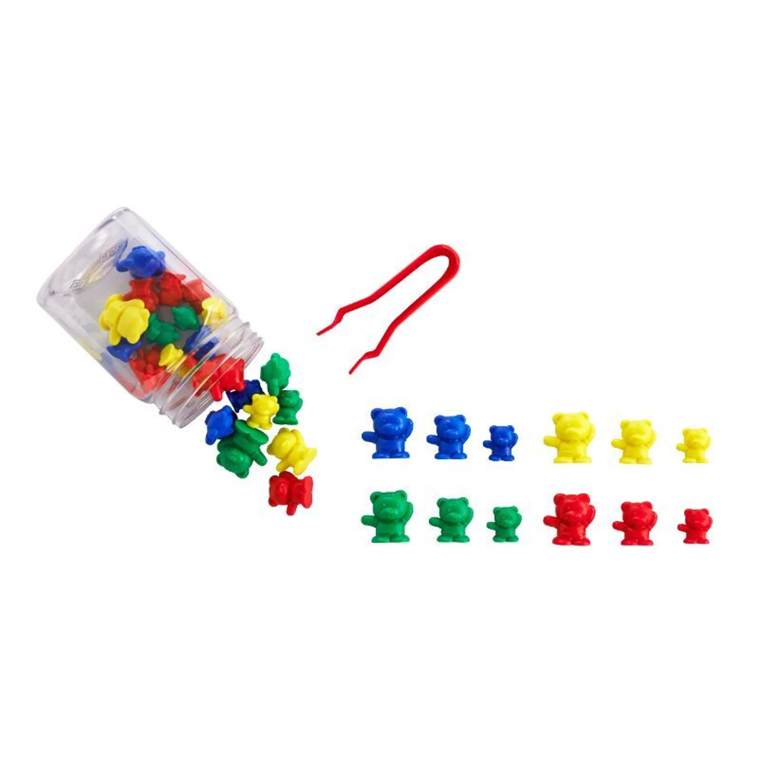 edxeducation Small Bear Counters - Suitable for 3 years and above 60 pieces