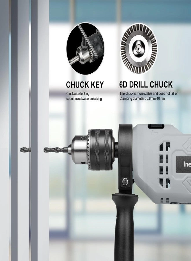 Corded Hammer Drill - 4.5Amp 0-3000 RPM 1/2 Inch Chuck