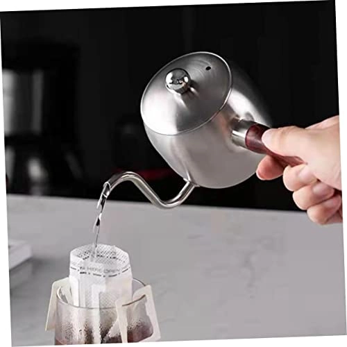 Gooseneck Kettle - Stainless Steel, Wood 500 Milliliters