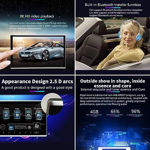 Car Headrest Display - 13.3in