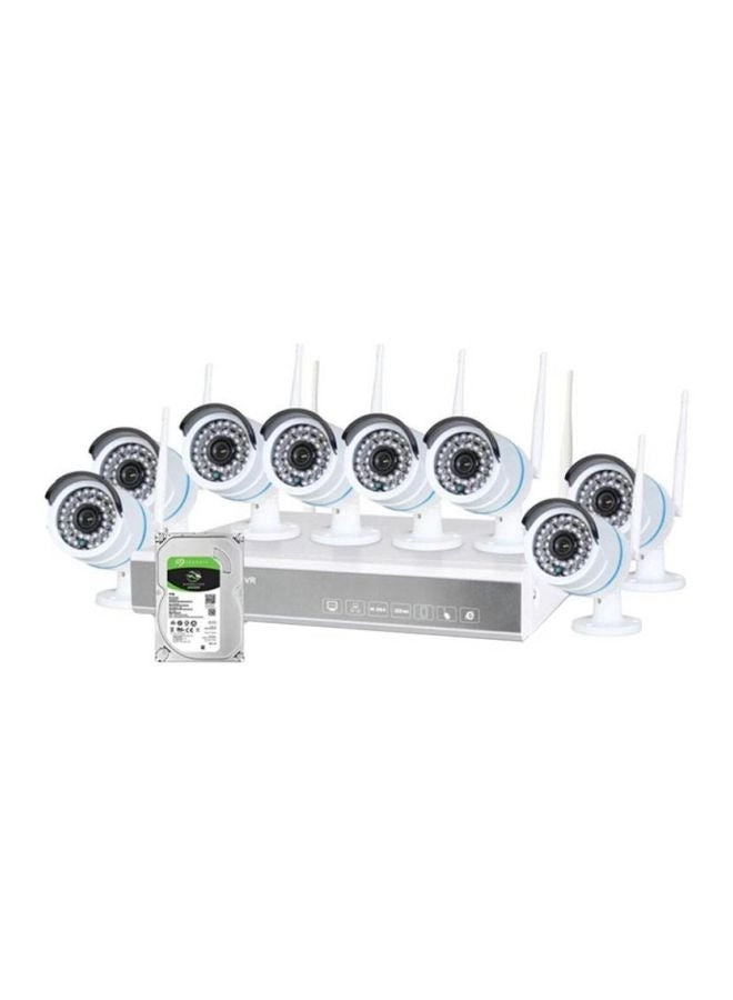 8CH 1080N AHD DVR + 1080p Bullet Camera - 8PCS + 1TB Hard Disk