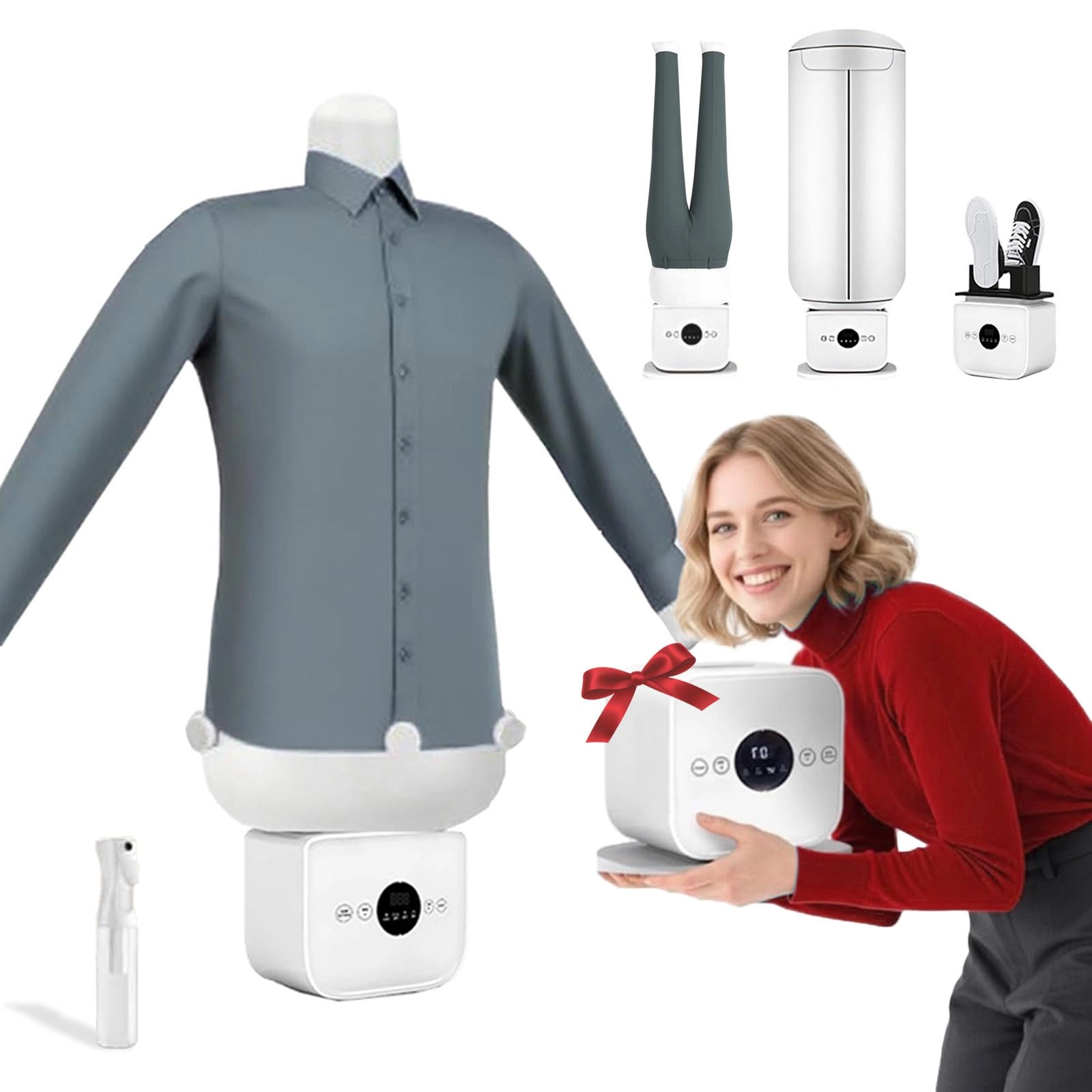 HCAUYNN Automatic Ironing Machine - 360° Ironing Portable Steam