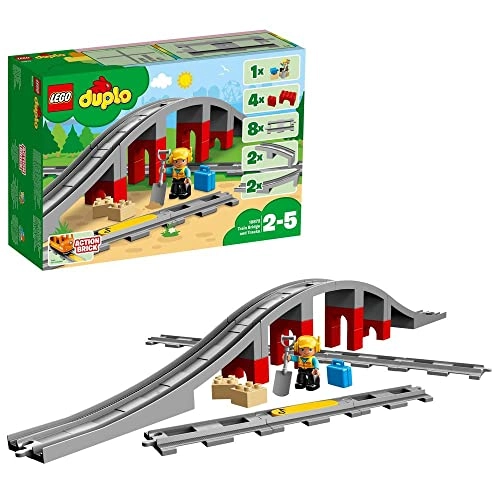 Town Train Bridge and Tracks - Horn Sound Action Brick (10872)
